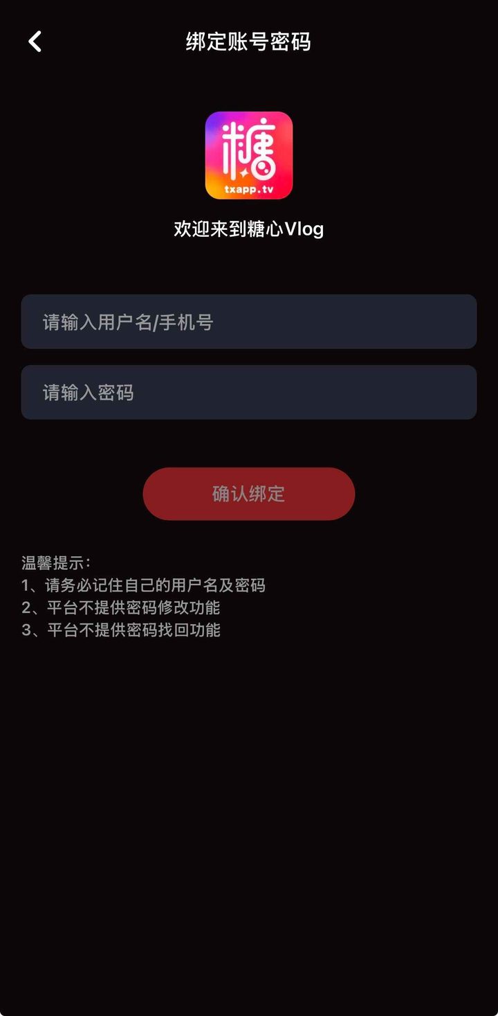 账号绑定与安全设置界面示意